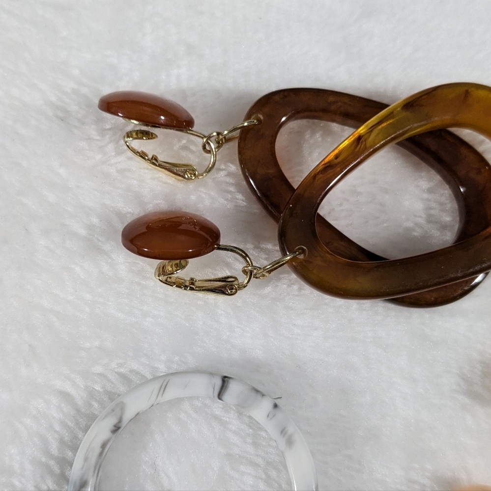 ❤️ Lot of clip on earrings (all 6) - Picture 10 of 16